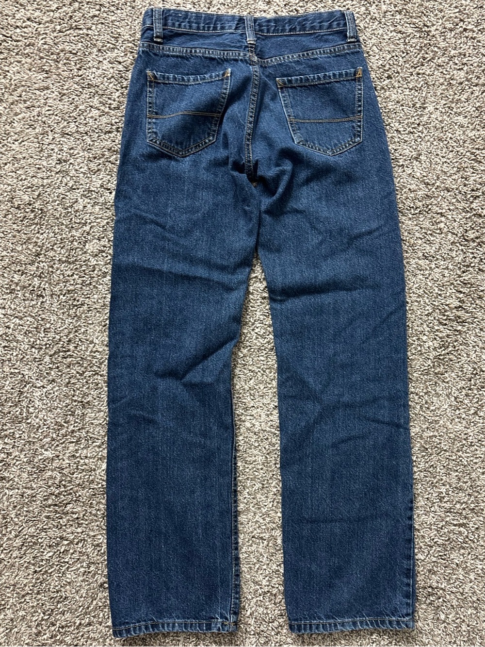 Rustic Blue Kids Dark Blue Classic Straight-Leg Denim Jeans Bootcut Size Boy 18